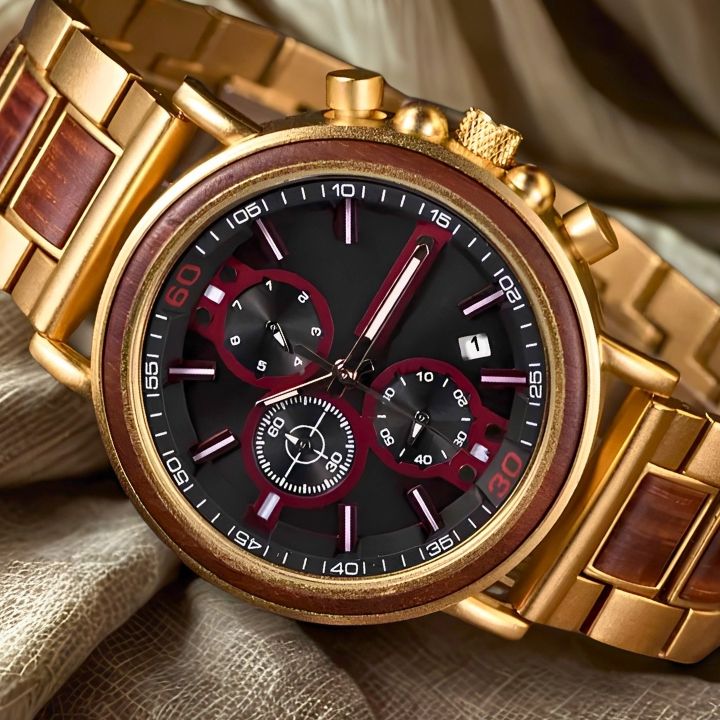 The Camelot Men's Wood Watch