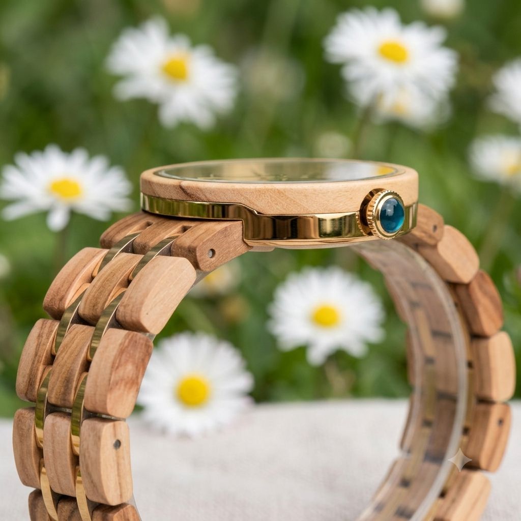 The Daisy Women's Wood Watch
