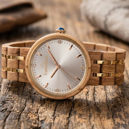 The Daisy Women's Wood Watch