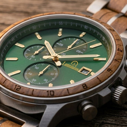 The Emerald Oak Men's Wood Watch