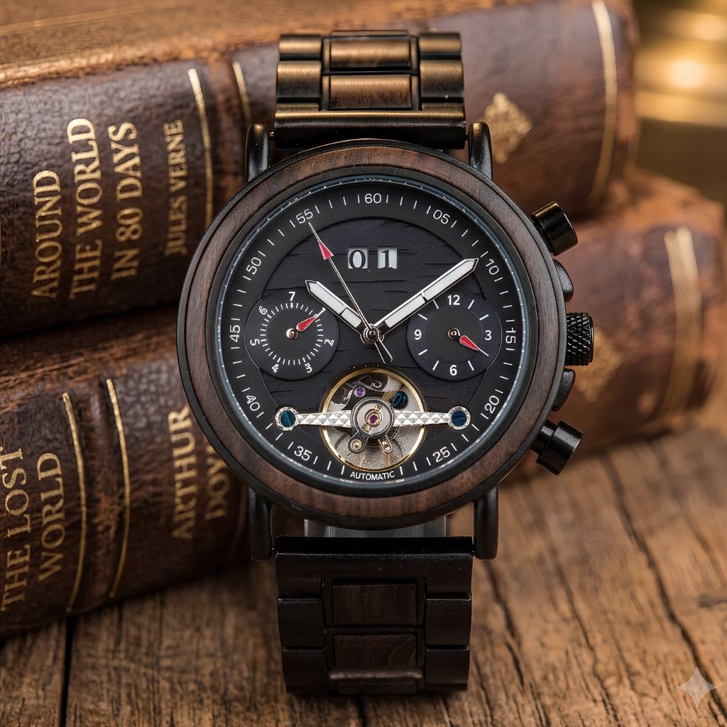 The Aviator Men's Wood Watch
