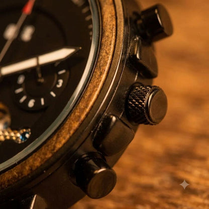 The Aviator Men's Wood Watch