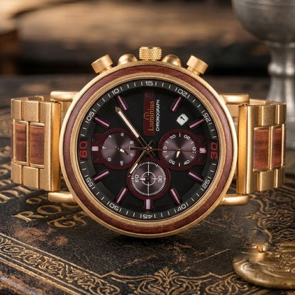 The Camelot Men's Wood Watch