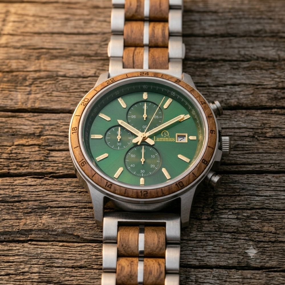 The Emerald Oak Men's Wood Watch