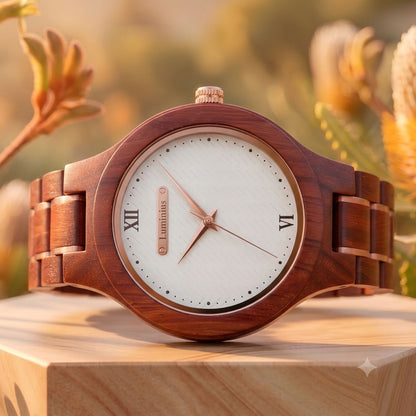The Sunset Women's Wood Watch